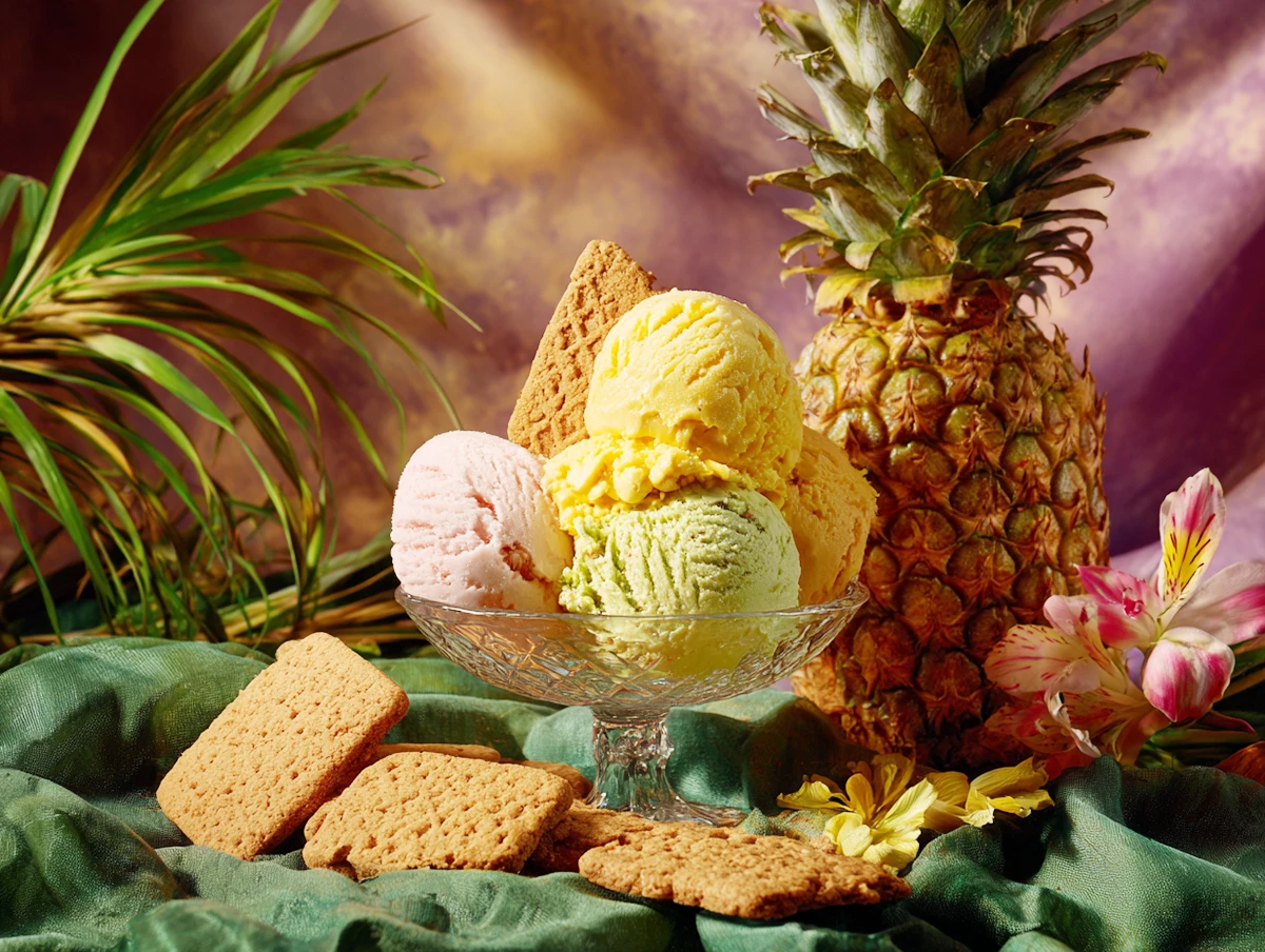 What Are the Best Weed Strains to Know About in 2026, Cannabis, ice cream, fruit on a pink background